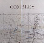 Original Ww1 Somme Trench Map Entitled  combles   june 1916    Morval  Rancourt