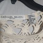 Michael Simon Open Crochet Sweater One Size Fits Most 
