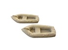 2 1970s Vintage Marx Desert Fox U s  Army Rafts Tan
