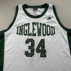 Vintage Inglewood High School Paul Pierce Jersey Mens Xl White Nike Basketball