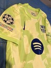 Nike Dri-fit Fc Barcelona Soccer Jersey Shirt Green white Size M