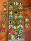 Vintage Merit Badge Sash With 33 Merit Badges - Bsa - Very Good Condition 