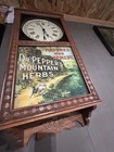 Dr  Pepper   s Mountain Herbs Natures Own Remedy Wooden Clock  - Ornate And Rare  