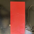 Red Antique General Electric Ge Clock Radio  305b  Retro Vintage