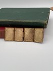 Vintage Small Pocket Brass Folding Picture Frame Book Compact 4 Photo