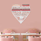 Four-tier Wall Nail Polish Storage Racks  Heart-shaped Nail  Polish Organizer