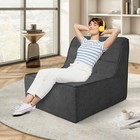Bean Bag Sofa Chair Memory Foam Lazy Sofa With Zipper Anti-slip Sponge Sofa Bed 