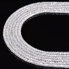 Clear Cubic Zirconia Faceted Rondelle Beads Size 2x3mm 15 5   Strand
