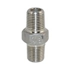 1 8  In Male To Male Pipe Fitting Hex Nipple Npt Stainless Steel 304 Connector
