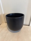 West Elm Ceramic Indoor outdoor Wallscape Planter     Large     6  Black