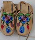 First Nations North America Modern Beaded Floral Moccasins No Size