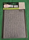 Lot Of 7 Darice Embossing Folders Brick Christmas Tree Miss You Invited Thanks