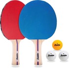 Franklin Sports Table Tennis 2- Paddle Set 3 Balls Boxed Set Wood Handles New