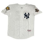 Roger Clemens 2001 New Yankees World Series Home White Jersey Men s Large