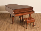 1929 Steinway   Sons Model M Vintage Walnut Grand Piano With Bench