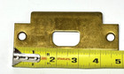 Vintage Door Strike Plate Mortise Victorian Art Deco Brass Hardware 4-7 8    Usa