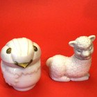 Avon Perfume Bottles Owls And Lamb Lot Of 3