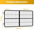 Heavy Duty 48x24 Horse Fence Stall Guard  Steel Barn Gate  Easy Install Supplies