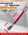 Tevlaphee Steering Wheel Lock Seat Belt Lock Universal Anti Theft Car Device Car