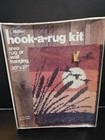 Vintage Malina Hook-a-rug Kit Marshlands Sunset Reeds Birds Latch Hook 20x27 Sea