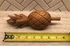Vintage Hand Carved Mcm Wood Pineapple 7 5    Tall Hawaii Folk Art Primitive Tiki