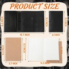 A5 Refillable Leather Journal Cover Set With 4 Notebooks Binder Diary Card Slots