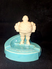 Vintage Old Porcelain Ashtray Michelin Bibendum Tyre Tanganyika Imm Ltd France