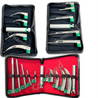 Premium Fiber Optic Laryngoscope Mac   Miller Set -emt Anesthesia Intubation Kit