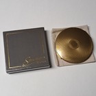 Vintage New Stratton Of London Round Gold Tone Powder Compact Mirror Box England