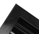 Hvac Premium Lo168 Bl 16 w X 8 h Black Exterior Gable Louver Vent