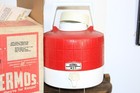 Vintage Thermos 1 Gallon Insulated Picnic Jug Cooler No  7785 Red W box Nos