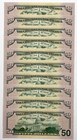 New Uncirculated Fifty Dollar Bills Series 2017a  50 Sequential Notes  Lot Of 10