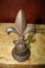 Large Cast Iron Fleur De Lis Finial Garden Statue Home Decor Rustic Ranch Saints