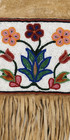 Handmade Cree Beaded Tobacco Pipe Bag Double-sided Beadwork Native Style Pouch