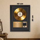 Gold Plated Queen Vinyl Record Framed Display Music Memorabilia Gift