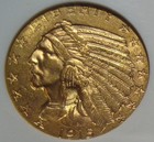   1915 Ms61 Ngc Bu  5 Indian Gold Piece  Low Mintage 588k  Free Shipping