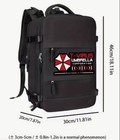 Resident Evil Umbrella Corporation Logo Travel Backpack Black Gaming Bag New