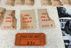 Woodstock 11 Ticket Stubs  N Food For Love Coupon Jimi Hendrix Janis Joplin 1969