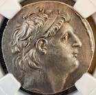Antiochus Vii Ar Tetradrachm Silver Seleucid Coin 138-129 Bc - Certified Ngc Au