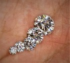 Lab Grown 5 Pcs 1 Ct Round Cut Loose Cvd Diamond White D Color Vvs1 Certified
