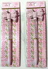 Loveshackfancy Yoobi Blooming Heirloom Pink Bow Pen Strawberry Macaroon 2 Pens