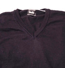 Neiman Marcus Men s V-neck 100  Merino Wool  m  Black Sweater