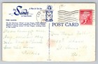 Vintage 1956 The Sands Hotel Casino Las Vegas Postcard Mid-century Architecture