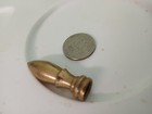 Antique Brass Bullit Lamp Finial 1 3 4  L   27 5 G  Large 1 2  Screw In
