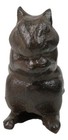 Rustic Cast Iron Standing Chipmunk Squirrel With Long Tail Door Stopper Wedge