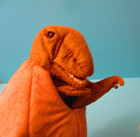 Folkmanis Dinosaur Egg Hand Puppet Hatching Dino Pretend Play Brown Tan New