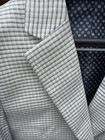 Isaac Mizrahi New York Boy s Tan Navy Gingham Blazer Size 14 Slim Fit
