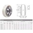 Hollow Shaft Type Magnetic Powder Brake    high Torque Control 6-200n m dc 24v