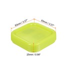 Magnetic Pin Cushion Square Sewing Pin Holder Storage Case Tool  Yellow-green
