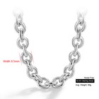 Real 925 Sterling Silver 8 5mm Round Cable Rolo Link Chain Necklace 16 - 26 